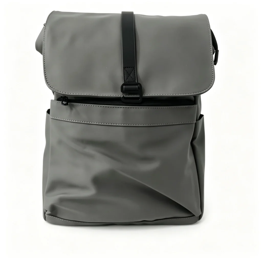 Large Capacity Waterproof PU Film Laptop Backpack 30×45×15cm, Model 8858