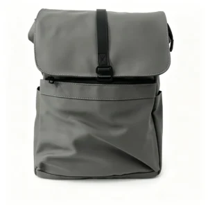 Large Capacity Waterproof PU Film Laptop Backpack 30×45×15cm, Model 8858